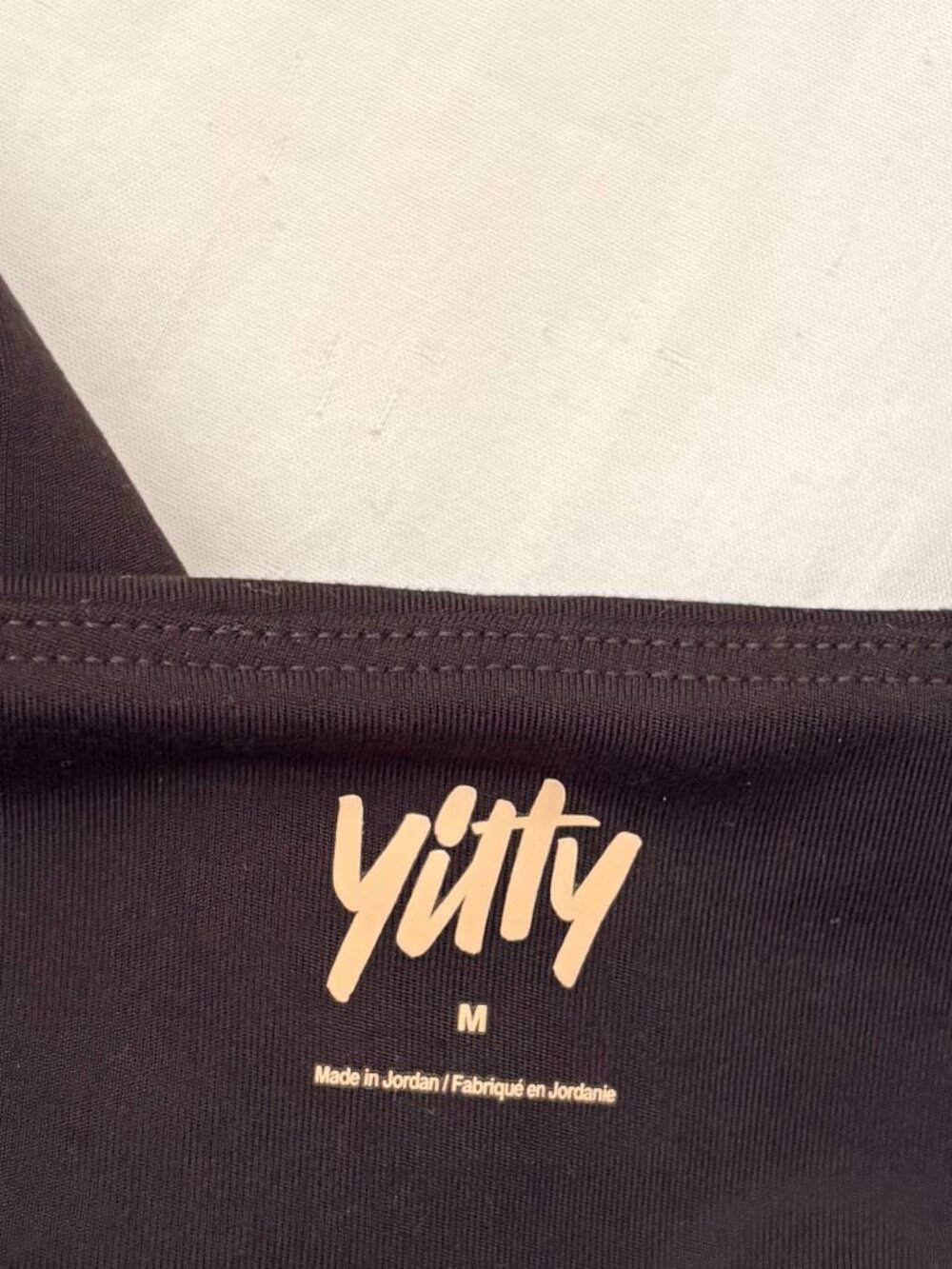 YITTY UltraLuxe Built-In Bra Onesie Jumpsuit Iconic Black M - Picture 6 of 15